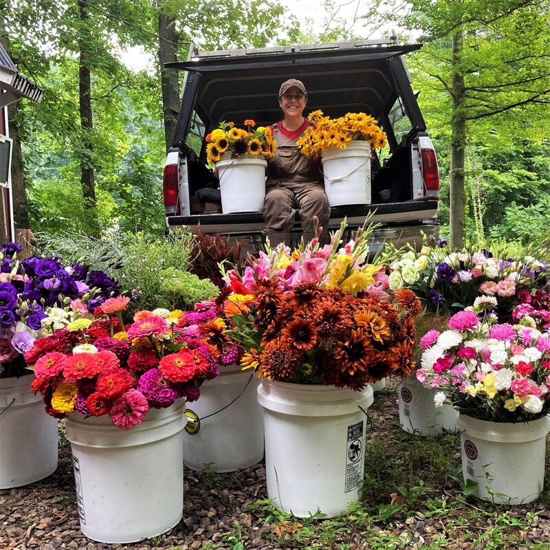 DIY wedding farm fresh flowers