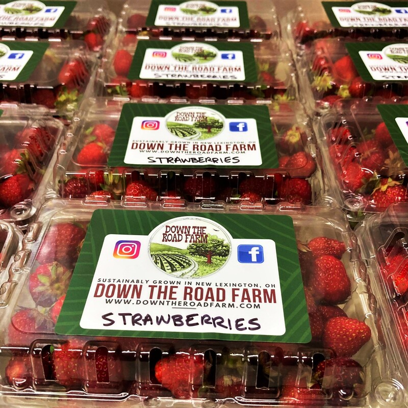Local sustainably grown farm strawberries Ohio